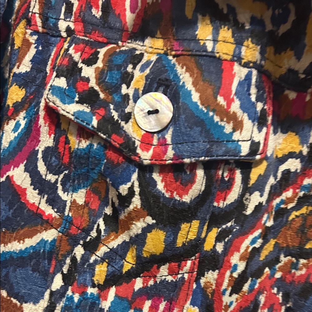 Ruby Rd. Multicolor Paisley Jean Jacket - image 3